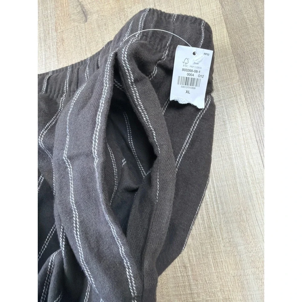 Old Navy Mens Earth Brown Stripe Cotton Pajama Pants XL NWT 803268-08-1